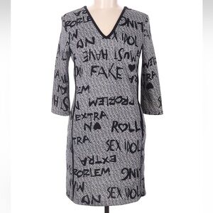 Rinascimento Italian Designer Shift Dress Contemporary Rebel Size Medium M NWT